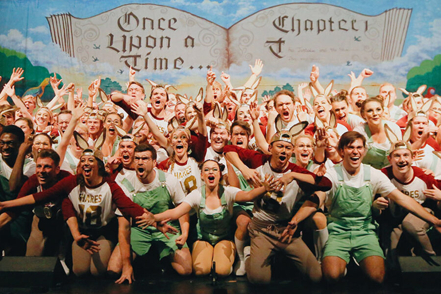 Phi Kappa Chi All-University Sing act